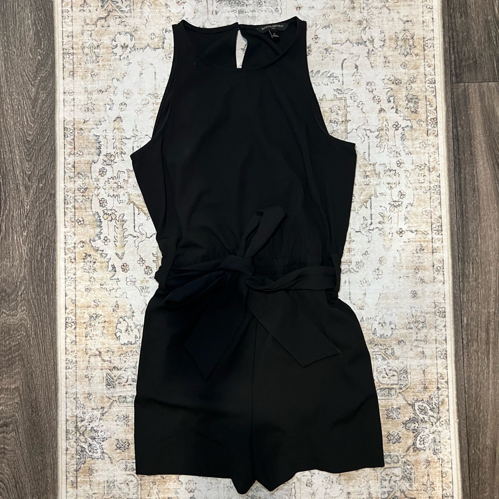 Banana Republic Black Sleeveless Romper